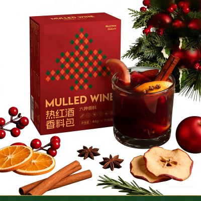 Seasonal Mulled Wine & Cider Spice 40g Individual Sachet with Star Anise for Festive Hot Drinks(80g)