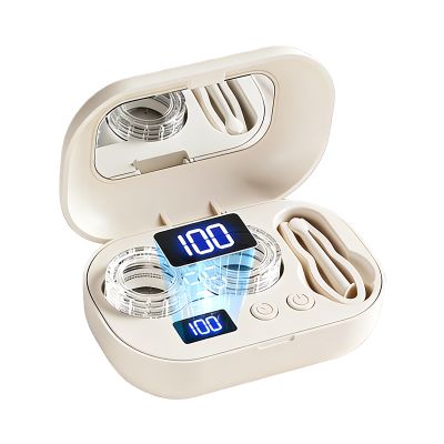Contact Lens Cleaner - Ultrasonic Contact Lens Cleaner, Eye Lenses Cases | 3.54 X 2.32 X 1.34in Best and Ideal for Gym Sports Running Fitness Outdoor Travel Office Hotel Advanced Ultrasonic Technology
