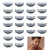 24 PCS 3 Razor Blades, 3 Replacement Blades, Stronger Than Steel Razor Blade Refills for Men, Fits All 3 Handles, Enhanced Precision, Smooth Shave, Ideal for Sensitive Skin and Daily Grooming view 1