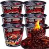 Devil Pepper Super Spicy Dry Mixed Noodles 80g/Can, Spicy Instant Dry Mixed Noodles, Hot Pepper (Super spicy,6 Can) view 1
