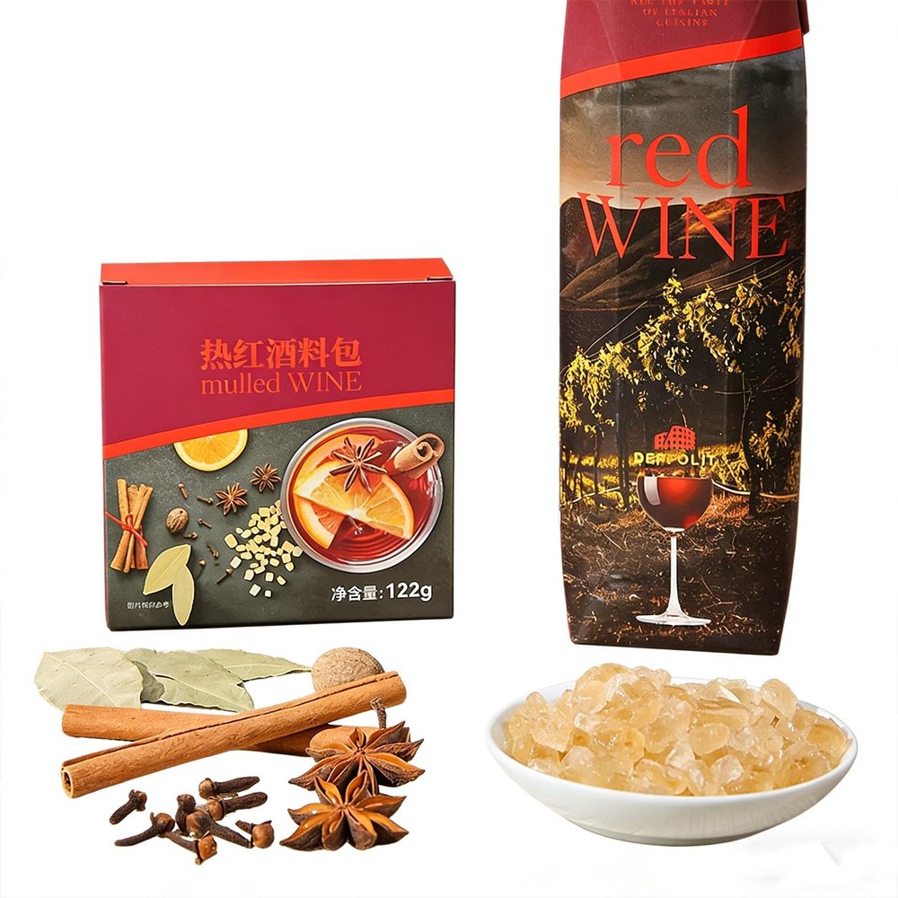 Aromatic Mulling Spice Sachets for Slow Cooker Apple Cider, Stovetop Hot Wine, and Festive Holiday Punch Recipes(112g*2)