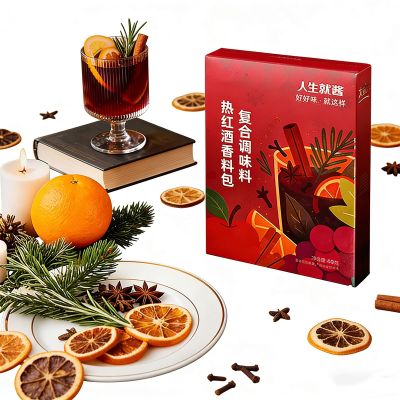 Seasonal Cider & Wine Mulling Spice Individual Sachet with Cinnamon for Festive Mocktails