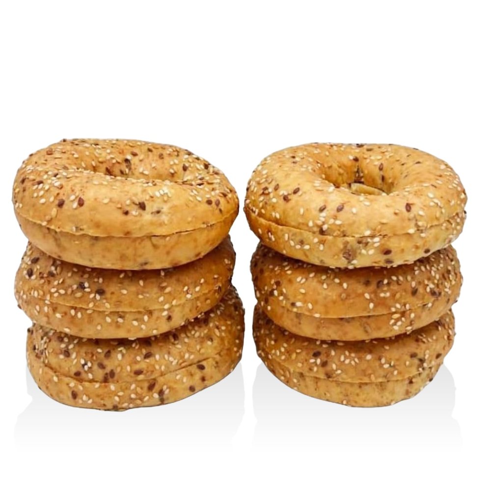 SRSLY Low Carb Sesame Keto Bagels - 3.5g Carbs &19g Protein - Freshly Baked Soft & Chewy - High Protein Lower Calorie - Low Carb Bread Bagels for Keto Diets