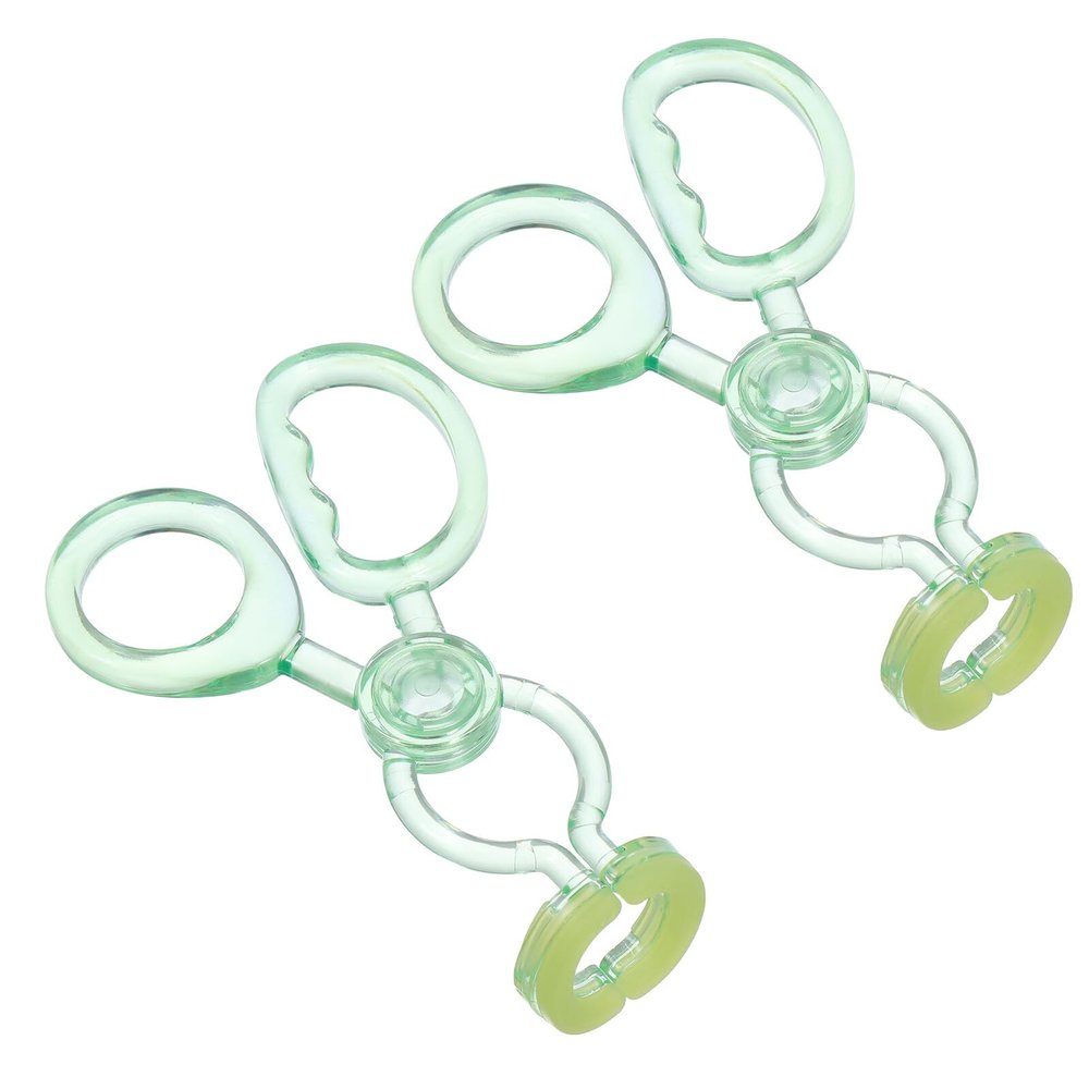 FOMIYES 2pcs Portable Contact Lens Aid Invisible Lens Clamps Applicator Rods for Travel Lenses Wearing Tool Stick for Bulk Application