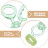 FOMIYES 2pcs Portable Contact Lens Aid Invisible Lens Clamps Applicator Rods for Travel Lenses Wearing Tool Stick for Bulk Application view 3