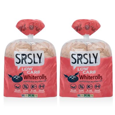 SRSLY Low Carb Keto Bread Rolls Freshly Baked Light & Fluffy White Bread Sugarwise Certified Low Sugar High Protein Bread Rolls