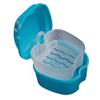 1PC Strong Denture Box With Simple Retrieval Tab Denture Bath Case False Teeth Storage Premium Mouth Guard Box Perfect To Safe Guard Dentures And Valuables(Blue) view 1