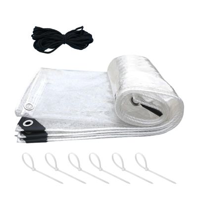 Tarp for Chicken Coop Clear Enclosure with Cords