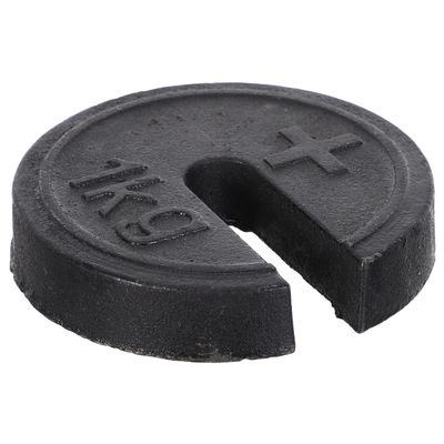 COLLBATH 1kg Orthopedic Traction Weights Iron Balance Calibration Weight for Industrial Use Metal Scale Slotted for Weighing Scale Adjustment