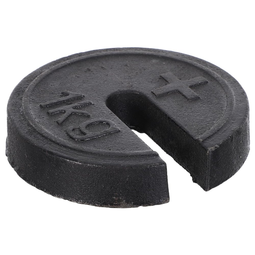 COLLBATH 1kg Orthopedic Traction Weights Iron Balance Calibration Weight for Industrial Use Metal Scale Slotted for Weighing Scale Adjustment