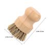 SHOWERORO 2pcs Handle Dishwashing Brush Coconut Fiber Brush Natural Dish Scrubber Palm Pot Scrubber for Cleaning Pots Pans Sinks Vegetables Ergonomic Grip Reusable view 2
