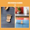 SHOWERORO 2pcs Handle Dishwashing Brush Coconut Fiber Brush Natural Dish Scrubber Palm Pot Scrubber for Cleaning Pots Pans Sinks Vegetables Ergonomic Grip Reusable view 3