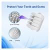 10 Pcs/Pack Replacement Toothbrush Heads,Compatible for Laifen Wave Electric,Compatible for Sensitive, Transparent view 3