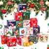 Christmas Festival Countdown Calendar 24 Days Candy Box Easy Assembly Home Party Decoration Gift Wrapping Paper Craft Countdown Activity view 4