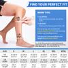 CAMBIVO Compression Socks for Women & Men, Flight Socks 20-30 mmHg Graduated Compression, Open Toe Calf Sleeves for Exercise Recovery, Travel, Nurse, Maternity 1 Pair view 4
