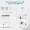 6 in 1 Replacement Charger Base(3Pcs Toothbrush Heads Dustproof Cover,2pcs Silicone Cable Ties) for Braun Oral-B Electric Toothbrush 3757, Waterproof IP67 Inductive Charging view 3