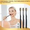 AURMOO Travel Toothbrush, 40 Disposable Toothbrushes with Toothpaste, Disposable Toothbrush, Toothbrushes for Hotel, Camping, Travel, Individually Wrapped, Black view 4