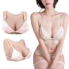 CUAIBB Silicone Breast Forms Round Collar Fake Breastplate Realistic Breast for Cosplay Drag Queen view 1
