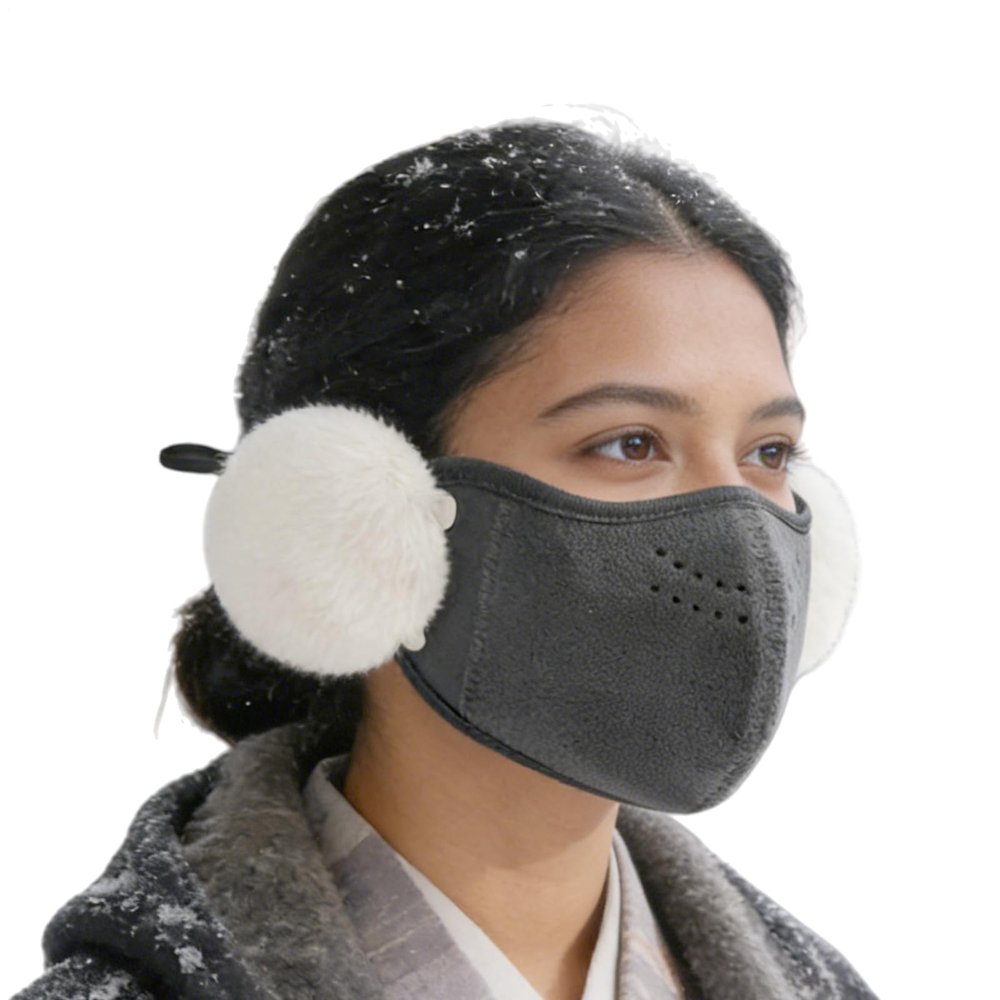 Generisch Winter Mouth and Face Protection, Warm Protection with Ear Flap, Face for Women in Winter for Commuting, Cycling, Outdoor, Skiing, Snow Sports and Hiking
