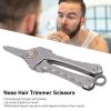 ANGGREK Facial Grooming Scissors, Mini Keychain Ti Alloy Nose Hair Trimmer Scissors, Portable Grooming Tool for Men and Women view 3