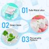 40Pack Dental Floss Bulk 50m Each Mint Travel Dental Floss, Mint Waxed Mini Travel Size Tooth Flosses Picks Pack Individually Wrapped for Oral Care Teeth Protection, Green view 3