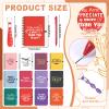 Yuminefeety 12 Sets / 72 Pcs Employee Appreciation Gifts Bulk 24 oz Inspirational Plastic Coffee Cup with Lid Notebook Ballpoint Pen Keychain Makeup Bag for Coworker Office Staff Team Group view 2