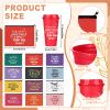 Yuminefeety 12 Sets / 72 Pcs Employee Appreciation Gifts Bulk 24 oz Inspirational Plastic Coffee Cup with Lid Notebook Ballpoint Pen Keychain Makeup Bag for Coworker Office Staff Team Group view 3