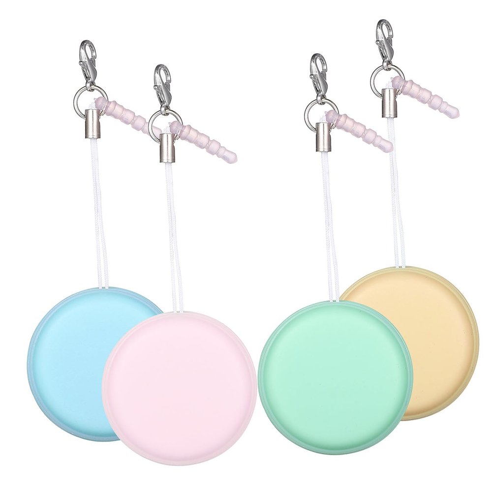 ARTSEWPLY 4 Pieces Macaron Phone Screen Cleaner Set with Lanyards, Colorful Portable Smartphone Lens Wipers for Touchscreen Devices and Eyeglasses Cleaning in Travel and Daily Use