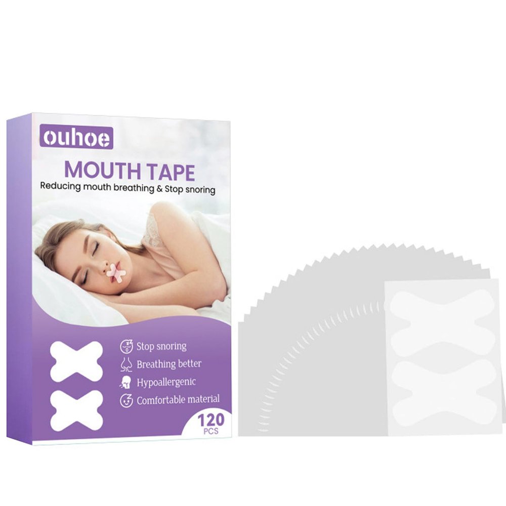 120 Pcs Mouth Tape for Sleeping, Gentle Sleep Tape with Non Woven Fabric, Night Mouth Tape for Men and Women Home Use