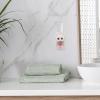 GANAZONO Boys and Girls Toothpaste Dispenser Pink Bunny Wall-Mounted Plastic Toothpaste Squeezer for Bathroom Routine with Adorable Cute Design and Easy Installation view 4