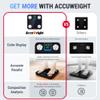 AccuWeight Bluetooth Body Fat Scale with Heart Rate Monitor and 25 Metrics, Smart Digital Bathroom Scales with High Precision Sensor and App, Weighing Scale with LED Backlight for BMI Muscle Bone Mass view 2