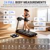 AccuWeight Bluetooth Body Fat Scale with Heart Rate Monitor and 25 Metrics, Smart Digital Bathroom Scales with High Precision Sensor and App, Weighing Scale with LED Backlight for BMI Muscle Bone Mass view 3