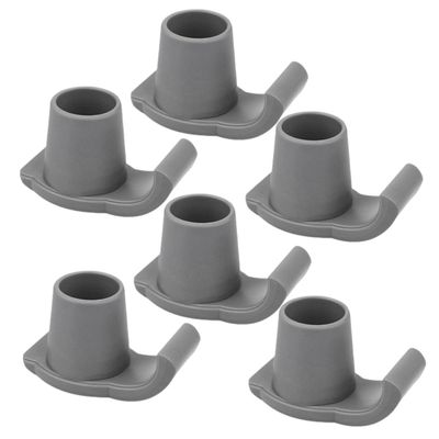 FOMIYES 6pcs Walker Glide Skis Replacement Feet for Walkers and Crutches Sturdy Non-Slip Ski Glides Made of Wear-Resistant TPR and Pp for Indoor and Outdoor Use