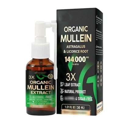 3X Concentrated Mullein Lung Cleanse Spray,Natural Extract,Herbal Lungs Cleaning Spray,Cleanse and Respiratory Support (1)