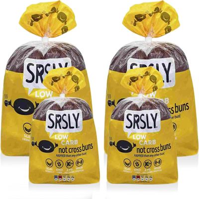 SRSLY Low Carb Artisan Seeded Keto Bread Rolls (Value Pack (x4), Fruit Spice Rolls)