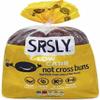 SRSLY Low Carb Keto Hot Cross Buns - 4.7G Carbs, 11G Protein, 6G Fibre - Freshly Baked Soft & Fluffy - Sugarwise Certified High Protein Lower Calorie Bread - Pack of 1 view 1