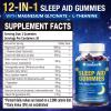 12-in-1 Magnesium Glycinate Sleep Gummies, Non Melatonin Sleep Aid Gummies, with L-Theanine & Calming Botanicals for Deep Relaxation & Sleep Support, Magnesium Supplements for Women & Men, 120 Counts view 2