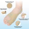 1 Pair Bunion Corrector for Women & Men, Big Toe Straightener for Hallux Valgus Pain Relief & Toe Alignment, Soft and Breathable for Day/Night, Wide Non-slip Strap, Include a Massage Ball (Beige) view 2