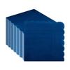 100-Pack Navy Paper Napkins, CEILIWEN Navy Blue Party Serviettes for Party, VE Day, Birthday, Retirement & Catering, 2-Ply, 32x32cm Scalloped Napkins view 1