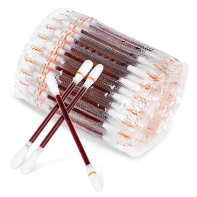 100 Pieces Disposable Iodine Cotton Swabs, Iodine Disinfected Cotton Swab, Individually Packaged Iodine Swabs for Wound Skin Cleansing