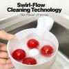 3D-Printed Hydro Bowl, Automatic Fruit Washer & Spinner Bowl, Multipurpose Rinse Drain Basket for Quick, Efficient No-Scrub Cleaning, Portable Kitchen Tool for Fruits & Vegetables(S-15 * 10 * 5.5CM) view 4