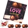 2 x Valentine All You Need Is Love Chocolate Truffles Box 100g Luxury Milk Chocolate Truffle Gift | Valentines Day Romantic Treat - Bley view 2