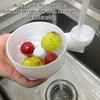 3d-Printed Hydro Bowl, 2026 New Hydro Bowl, Fruit Cleaner Bowls, Multipurpose Rinse Drain Basket, Quick Cleaning Portable Fruit Cleaning Drain Tool For Home Kitchen(White-L) view 2