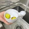 3d-Printed Hydro Bowl, 2026 New Hydro Bowl, Fruit Cleaner Bowls, Multipurpose Rinse Drain Basket, Quick Cleaning Portable Fruit Cleaning Drain Tool For Home Kitchen(White-L) view 3