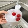3d-Printed Hydro Bowl, 2026 New Hydro Bowl, Fruit Cleaner Bowls, Multipurpose Rinse Drain Basket, Quick Cleaning Portable Fruit Cleaning Drain Tool For Home Kitchen(White-L) view 4