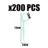 200 Peppermint Green Bow Dental Floss, Oral Cleaning Tool, Practical and Portable Disposable Dental Floss, Suitable for Removing Dental Plaque and Food Residues. view 2