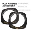 Anneome 50pcs Black Wax Heater Paper Mats for Wax Heater Washer Replacement Stain Resistant and Simple Structure to Keep Machine Clean for Professional Hair Removal Use view 3