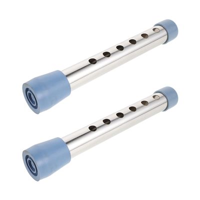 HEMOTON Universal Walker Tube Pair Adjustable Leg Assembly Replacement Parts Compatible with Standard Mobility Walkers Rollator Accessories for Mobility Aids