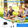 16L Collapsible Bucket with Multi-Functional Lid, Silicone Folding Bucket, 4-in-1 Foldable Tub with Table Surface, 4.2 Gallon Storage Solution for Home Outdoor Camping Car Washing(Grey 1.6L) view 3