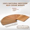CEDAR ALPHA Value 20Pk Alaskan Western Red Cedar Wraps, 6x 4.3, Cedar Wraps for Grilling Salmon, Shrimp, Veggies... Organic Solid Cedar, Better Aroma, Salmon BBQ Essentials. Cedar Veneer Paper. view 2